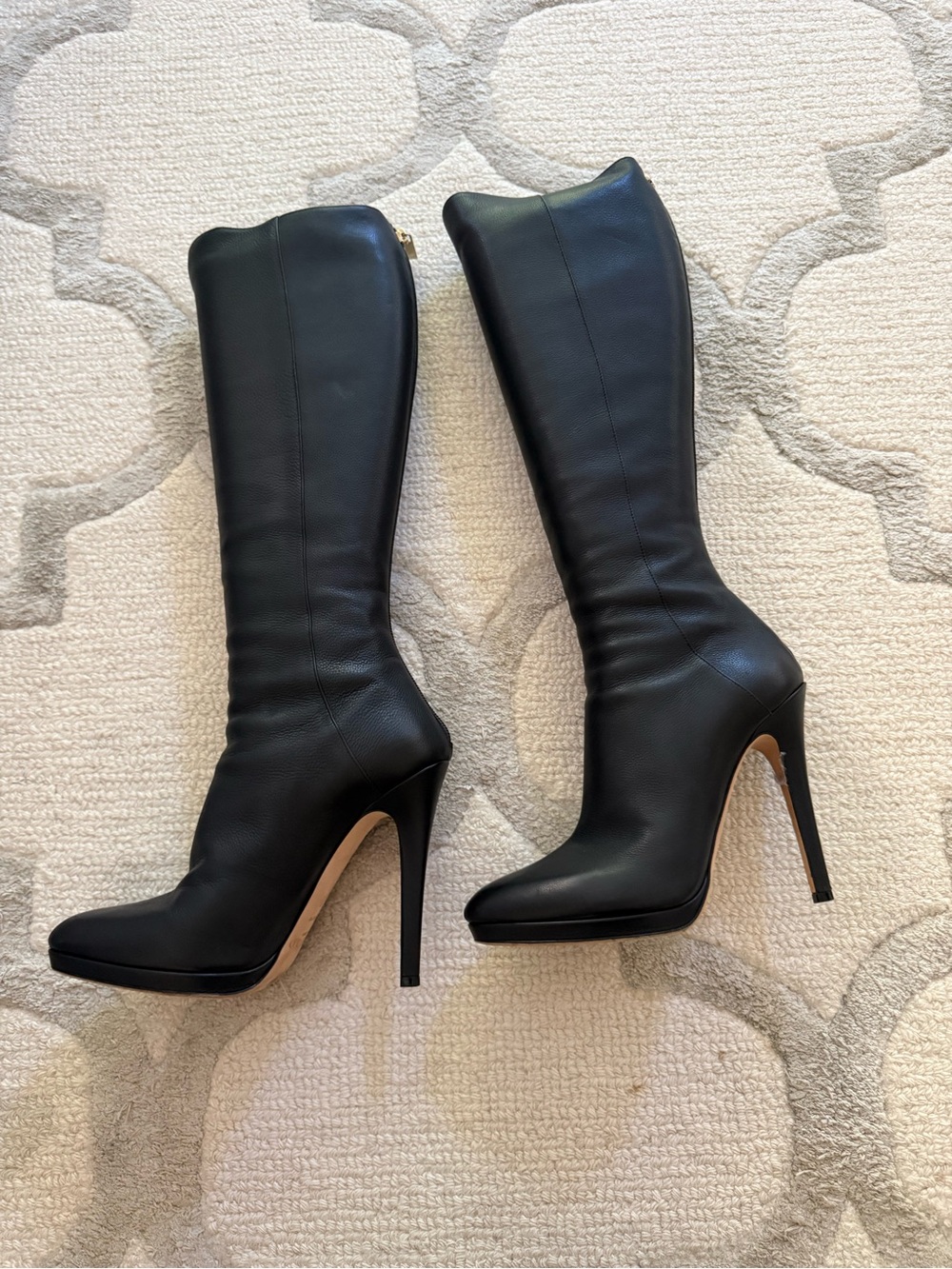 Jimmy Choo Black Over-the-Knee Stiletto Boots